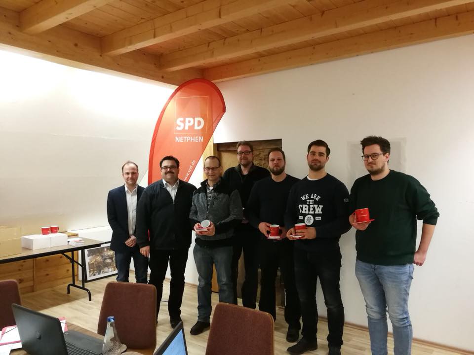 SPD Netphen mit den Neumitgliedern